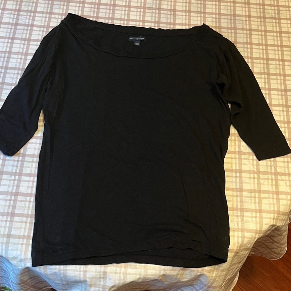 ❗️2 for $8 - American Eagle Outfitters - Elegant Black Women's Top